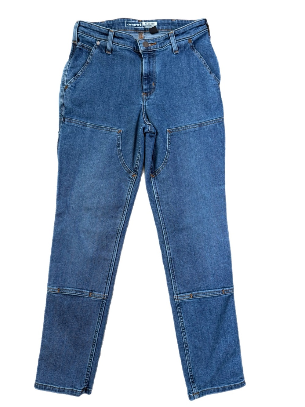 Carhartt Womens Relaxed Fit Double Front Straight Leg
Jeans